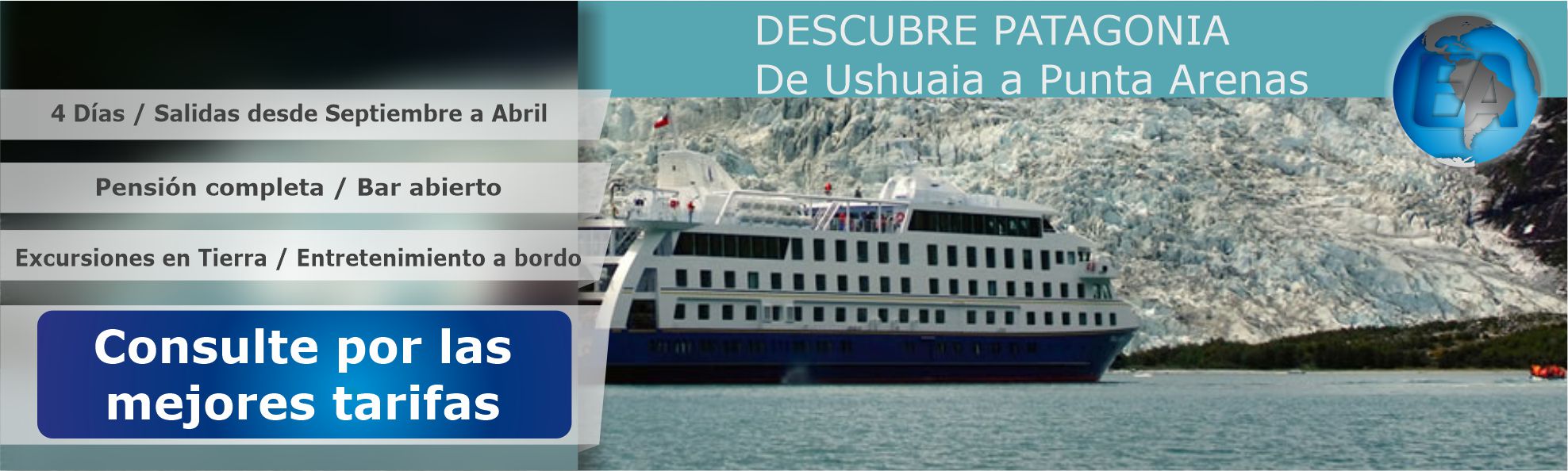 Descubre Patagonia De Ushuaia a Punta Arenas